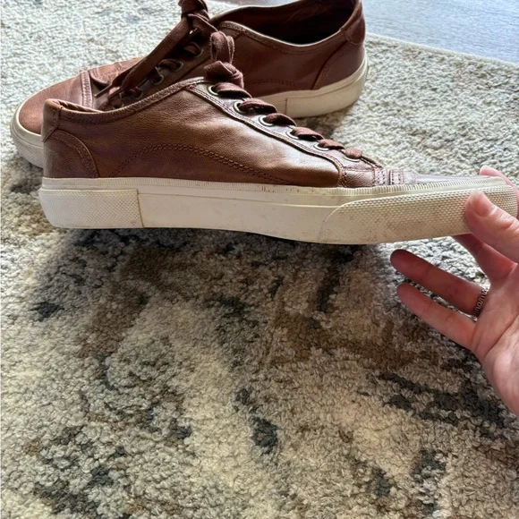 Frye Brown Leather Men’s Sneakers - Picture 8 of 11